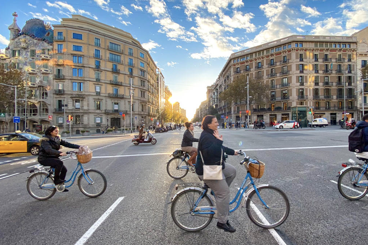 balade en vélo evjf barcelone