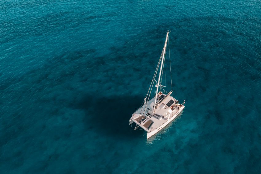 Coucher de Soleil en Catamaran