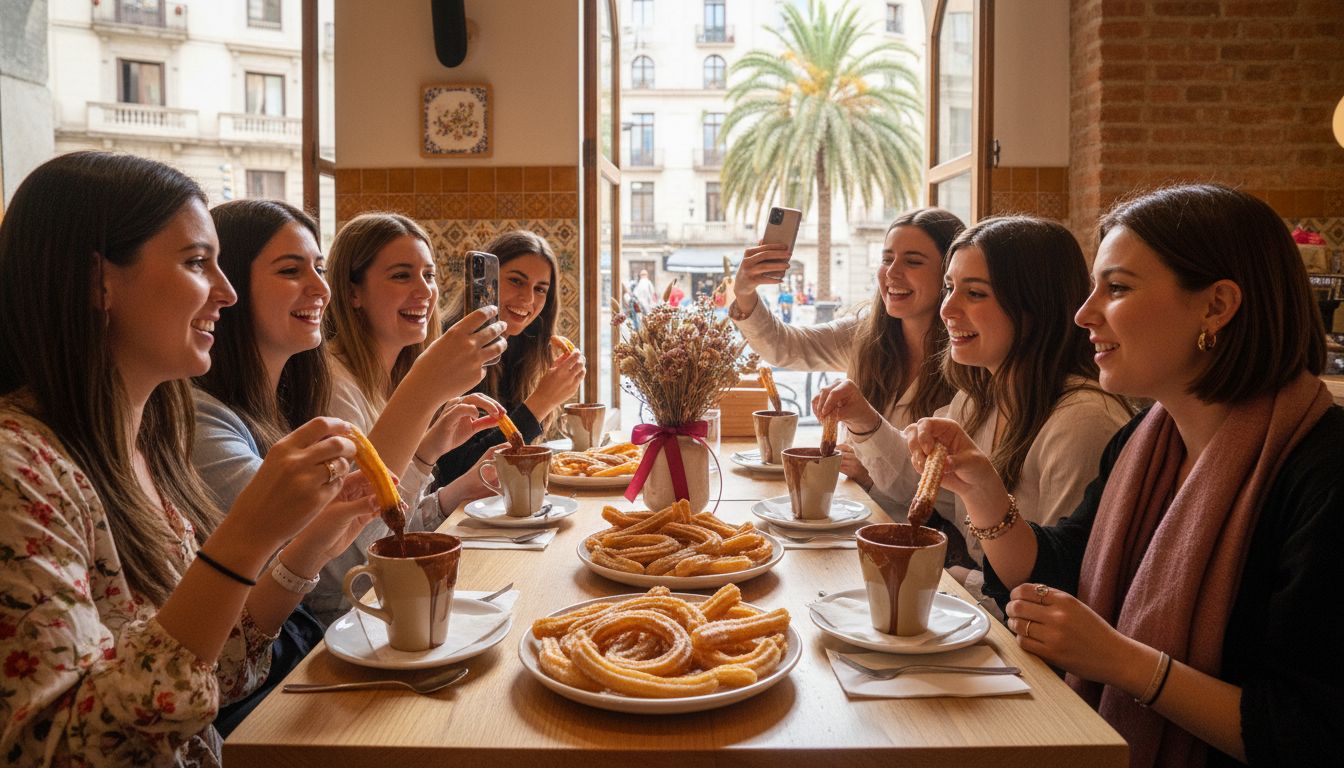 7 adresses EVJF à Barcelone pour déguster churros et chocolat